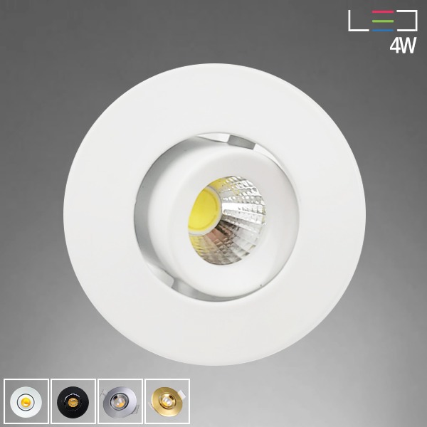 [LED 4W] 테바 원형 매입등 타공:45mm~55mm (4color)