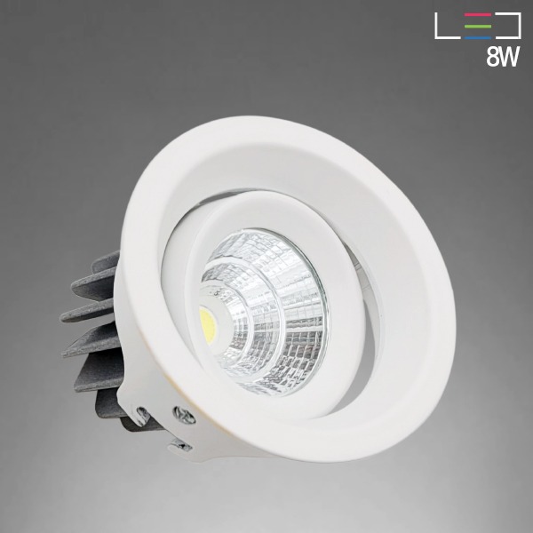 [LED 8W] 시오니 원형 매입등 타공:75mm