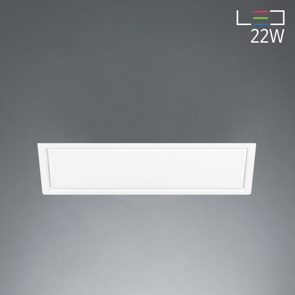 [LED 22W] 벤트 직사각 소 매입등 욕실등(타공 :600 x 200)