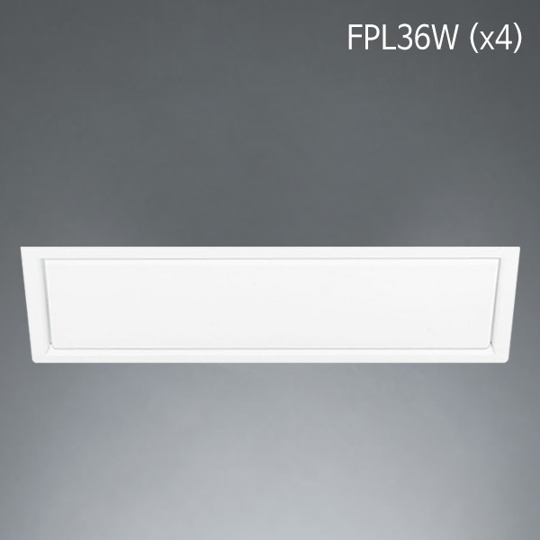 벤트 직사각 중 더블 매입등 FPL36W x 4등 램프포함 주방등(타공:920x220)