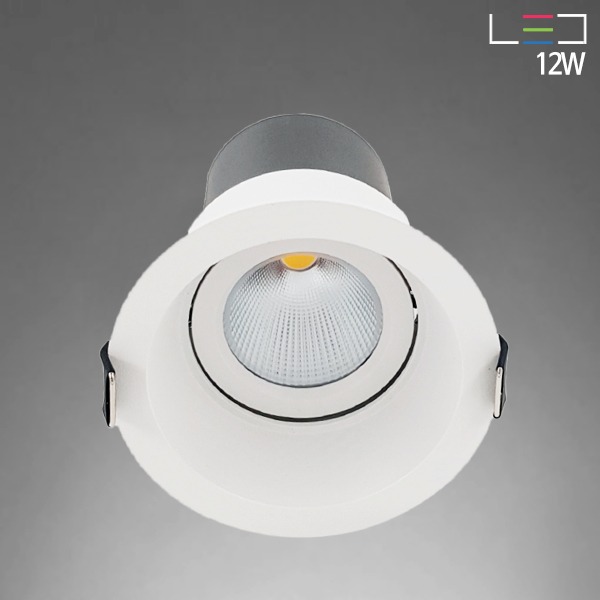 [LED 12W] 레온 원형 매입등 (타공 : 75mm~80mm)