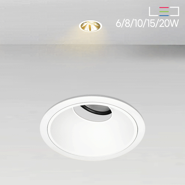 [LED 6~20W] 에비앙 월워셔 매입등 - 소 (타공 : 75mm)