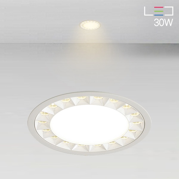 [LED 30W] 가디언 6인치 원형 매입등 (타공:150mm)
