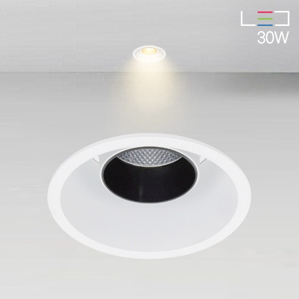 [LED 30W] 밀란120 원형 매입등 (타공:120mm)