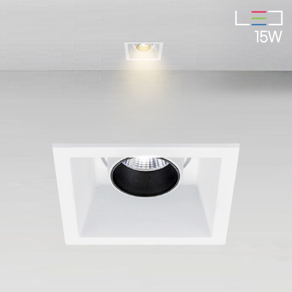 [LED 15W] 밀란90 사각 매입등 (사각타공:90x90mm)