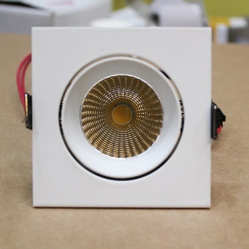 [LED 6W] 캐스 사각 매입등 (타공:70파이) - 원형회전