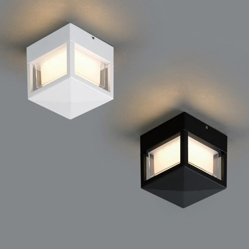 [LED 5W] 세틸 A형 사각 방수 직부등 (백색/흑색)
