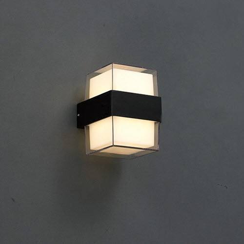 [LED 9W] 앤디스 2등 방수 벽등 (B형) (흑색/백색)