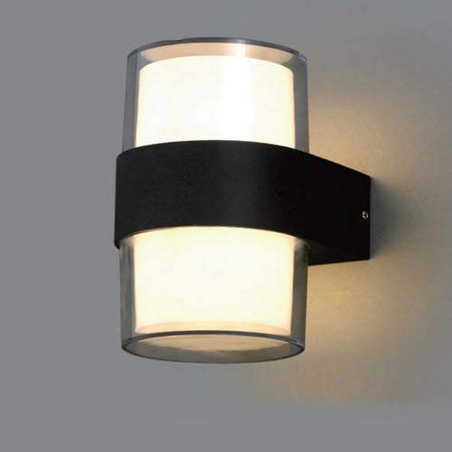 [LED 9W] 앤디스 2등 방수 벽등 (A형) (흑색/백색)