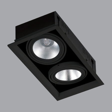 [LED 40W] 밤비 사각COB매입등 2구(310x160)