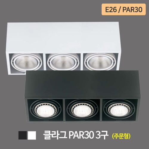 클라그 PAR30 3구 주문형 (흑색/백색)
