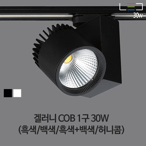[LED 30W] 에프리드 COB 1구 (흑색/백색/흑색+백색)