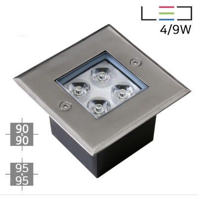 [LED 4W]정사각 지중등
