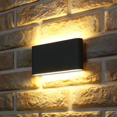 [LED 4W] 심플 외부벽등 (블랙/화이트/라이트그레이)