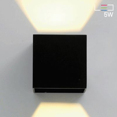 [LED 5W] 거스 사각 벽등 (방수등급 : IP54)