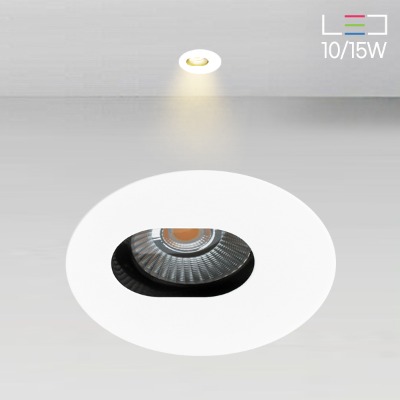 [LED 10/15W] 앨빈 3인치 원형 타원홀 매입등 (타공:75mm)