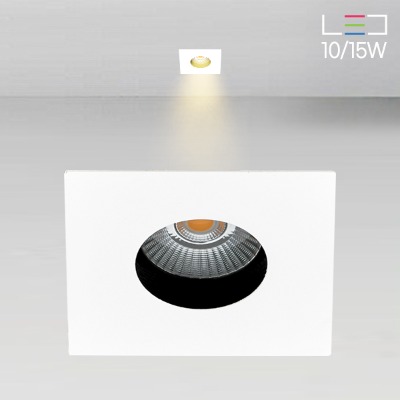 [LED 10/15W] 앨빈 3인치 사각 매입등 (타공:Ø75)