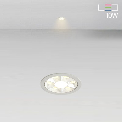 [LED 10W] 가디언 3인치 원형 매입등 (타공:Ø75)