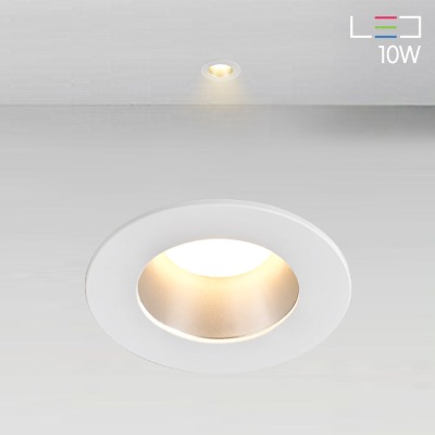 [LED 10W] 스페이스 3인치 원형 매입등 (타공:75mm)