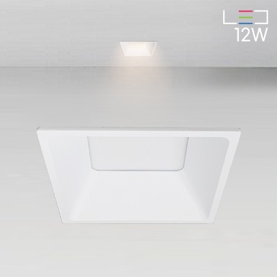 [LED 12W] 세이지 사각 매입등 (타공:100x100mm)