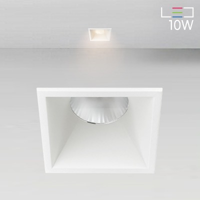 [LED 10W] 카든 사각 매입등 (타공:70x70mm)