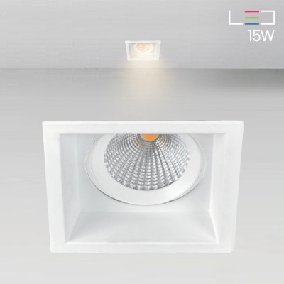 [LED 15W] 아혼 사각 회전 매입등 (사각타공:85x85mm)