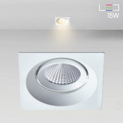 [LED 15W] 토모어 사각 회전 매입등 (타공:85mm)