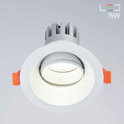 [LED 15W] 클리넬 원형 회전 매입등 (타공:85mm)