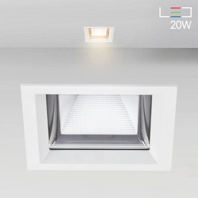 [LED 20W] 헤이브115 사각 방수(IP65) 매입등 (타공:115x115)