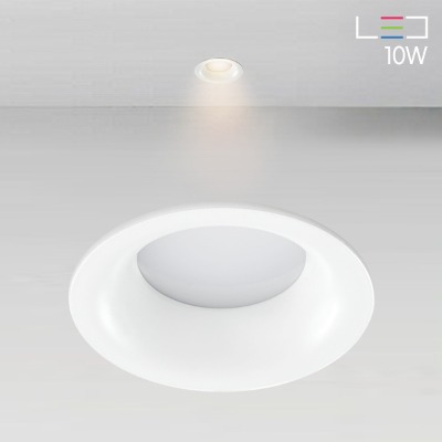 [LED 10W] 크레아75 매입등 블랙/화이트 (타공:75mm)