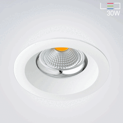 [LED 30W] 글랜모어 라운드형 매입등 (타공:120mm)