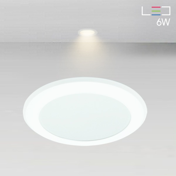[LED 6W] LED 뉴에코 슬림 매입등 3인치
