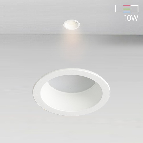 [LED 10W] 3인치 보급형 아크릴 매입등 (타공:70mm)