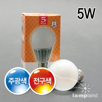 롱 LED 미니크립톤 5W 14B/17B (주광색/전구색)(40W 미니크립톤 대체용)