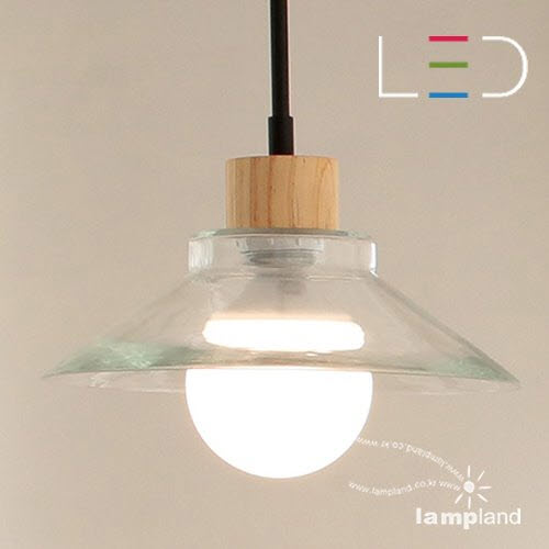 [LED 20W] 레이1등 펜던트(투명/유백)