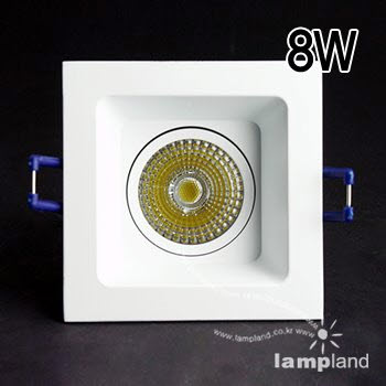 [LED 8W]02-310 미니사각매입등(75파이)(전구색/주광색)
