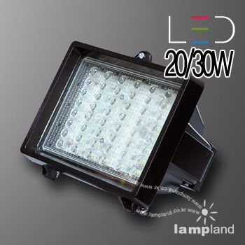 [LED 20/30W]KS-002 투광기(백색/흑색)