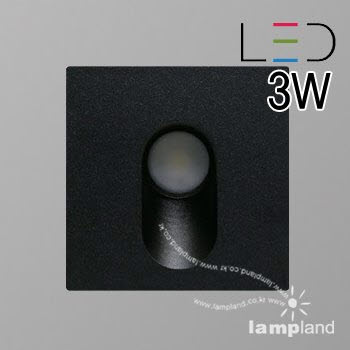 [LED 3W]계단매입 ODL 036(블랙)