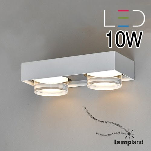 [LED 10W]타겟 2등 벽등(은색)