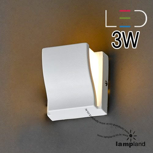 [LED 3W]북(BOOK)1등 벽등(백색/흑색)
