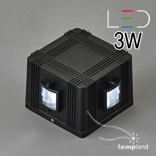 [LED 3W]렌즈 사각 벽등(대)