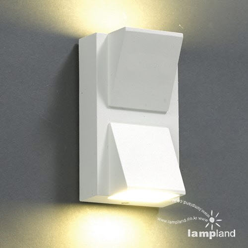 [LED 10W]심플 사각 2등 벽등(방수형)