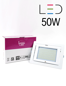 [LED 50W] 롱 LED 매입형 사각확산등(투광기)